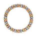 FOPE - Solo Flex'it Armband mit dreifarbigen Goldrondellen und Diamanten