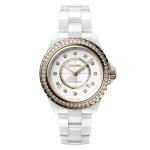 CHANEL - J12 Diamantlünette Uhr Kaliber 12.1, 38 MM