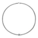 FOPE - Solo Kette mit drei Rondellen und Pavébesatzt