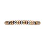 FOPE - Solo Flex'it Armband mit dreifarbigen Goldrondellen und Diamanten