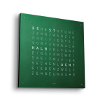 Qlocktwo - FRONTCOVER EARTH 45 GREEN VELVET