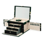 WOLF - Zoe Large Jewellery Box Forest Green