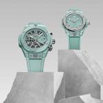 Hublot - Big Bang One Click Mint Green Ceramic Diamonds 