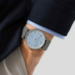 NOMOS Glashütte - Tangente 38 Datum Frostblau
