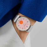 NOMOS Glashütte - Tangente 38 Datum Flamingopink