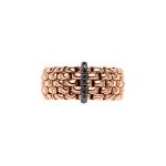 FOPE - Panorama Flex'it Ring mit schwarzen Diamanten