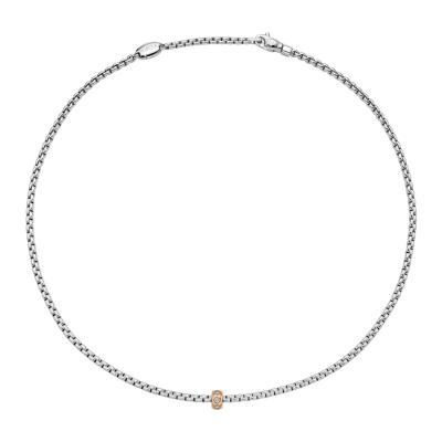 FOPE - Eka Halskette mit Diamanten in Rautenfassung