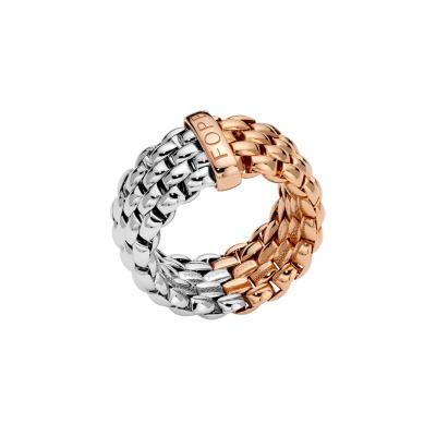 FOPE - Essentials zweifarbiger Flex'it Ring mit ovalem Halskettengeflecht