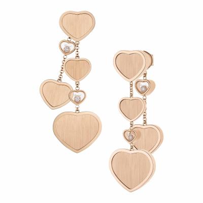 Chopard - Happy Hearts Golden Hearts Ohrhänger