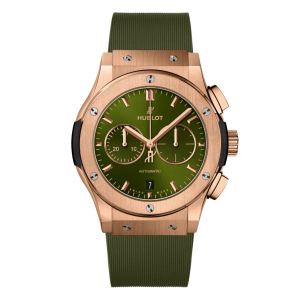 Hublot - Classic Fusion Chronograph King Gold Green 