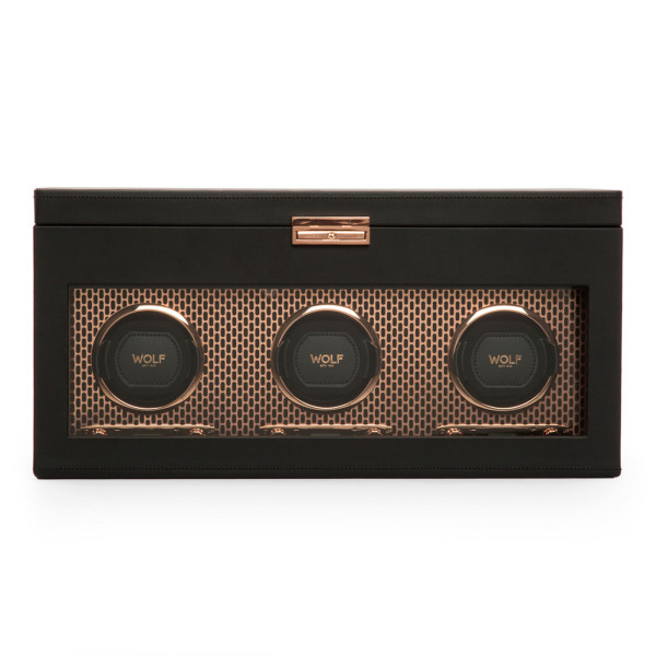 WOLF - Axis Triple Watch Winder With Storage