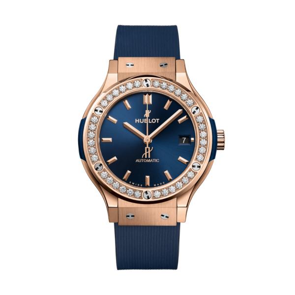 Hublot - Classic Fusion King Gold Blue Diamonds 