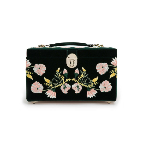 WOLF - Zoe Medium Jewellery Box Forest Green