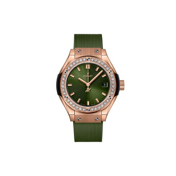 Hublot - King Gold Green Diamonds 