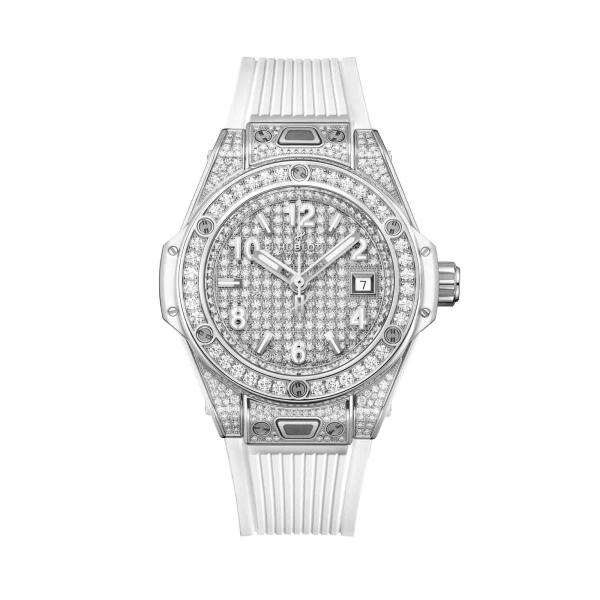 Hublot - Big Bang One Click Steel White Full Pavé 