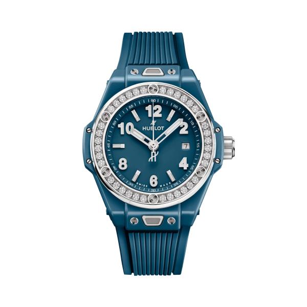 Hublot - Big Bang One Click Petrol Blue Ceramic Diamonds 