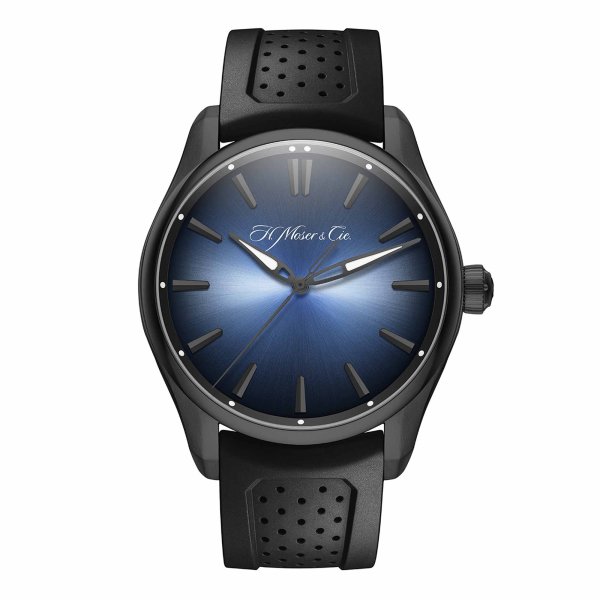 H. Moser & Cie - Pioneer Centre Seconds Funky Blue Black Edition
