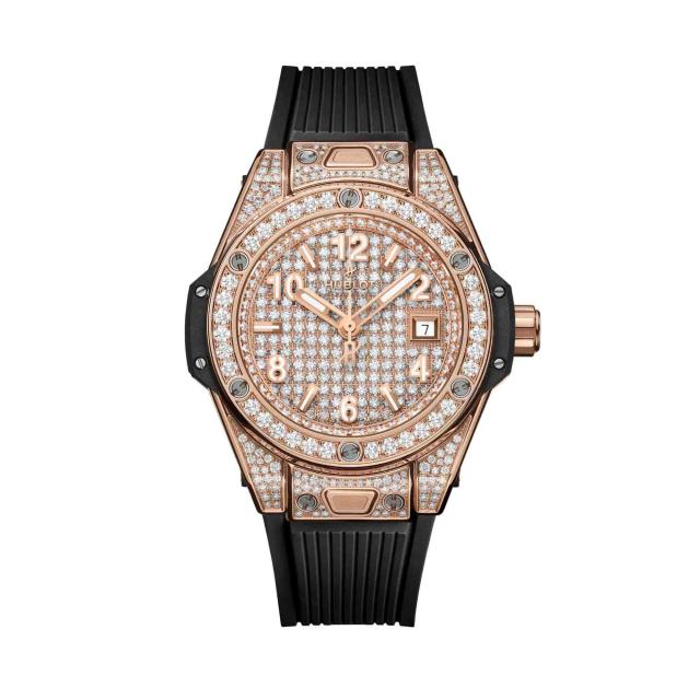 Hublot - One Click King Gold Full Pavé 