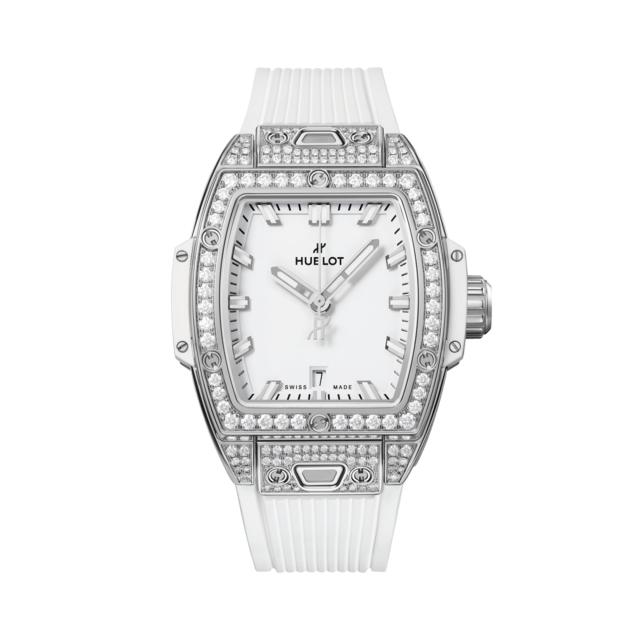 Hublot - Big Bang Steel White Pavé 