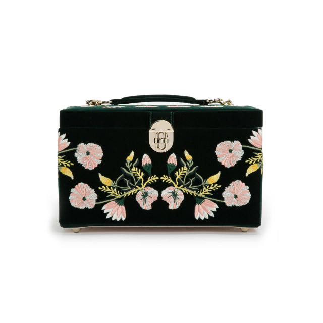 WOLF - Zoe Medium Jewellery Box Forest Green