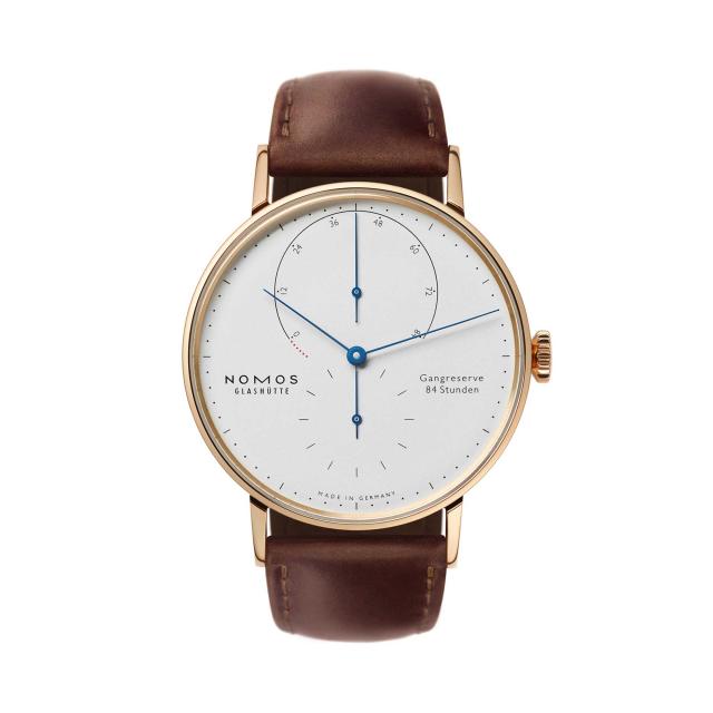 NOMOS Glashütte - Lambda 39 Roségold mit gebläuten Zeigern