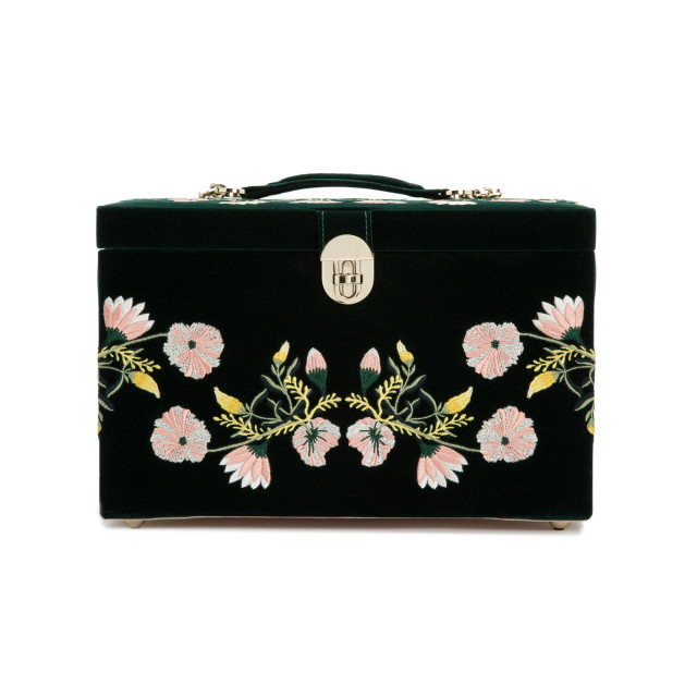 WOLF - Zoe Large Jewellery Box Forest Green