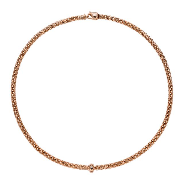 FOPE - Solo Halskette mit weißem Diamanten