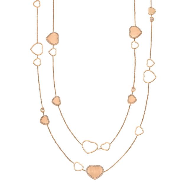 Chopard - Happy Hearts Golden Hearts Halskette