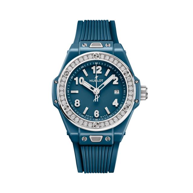 Hublot - Big Bang One Click Petrol Blue Ceramic Diamonds 