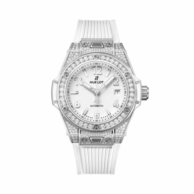 Hublot - One Click Steel White Pavé 