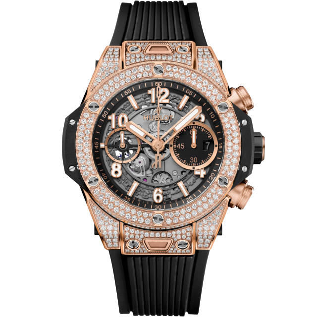 Hublot - Unico King Gold Pavé 